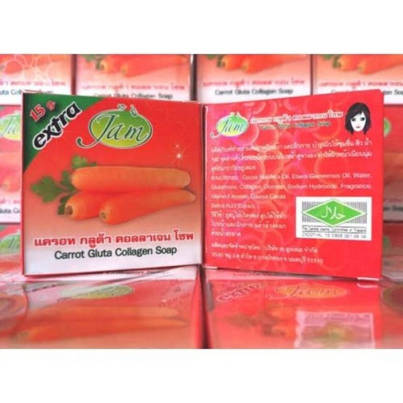 Extra Jam Carrot Gluta Collagen Soap 15g