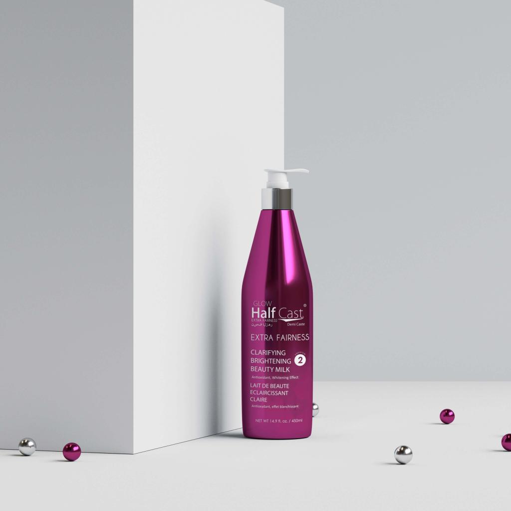 Half Cast Extra Fairness Clarifying Brightening Beauty Milk 450ml
