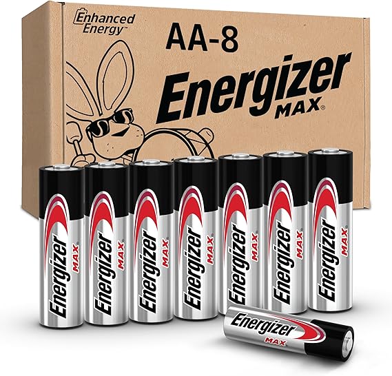 Energizer MAX AA Batteries (8 Pack) Double A Alkaline Batteries