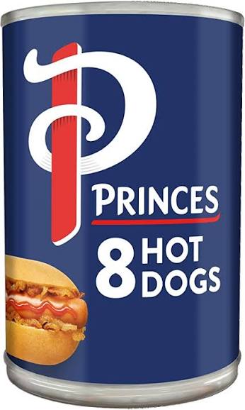 Princes 8 Hot Dogs 400g