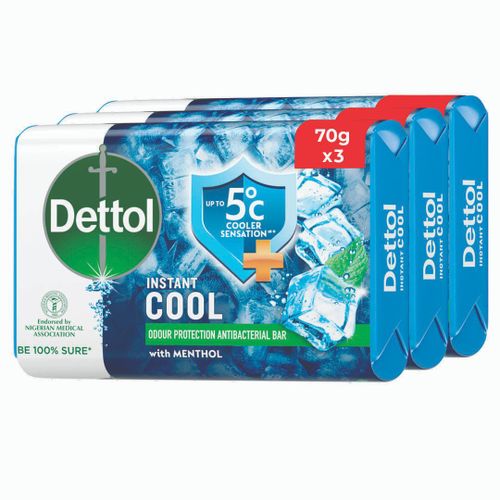 Dettol Antibacterial Bathing Soap Instant Cool105g