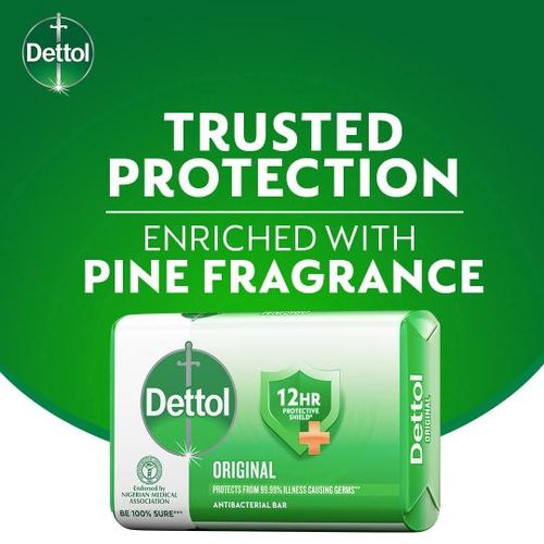Dettol Antibacterial Bathing Soap (Original 12HR+) 150g