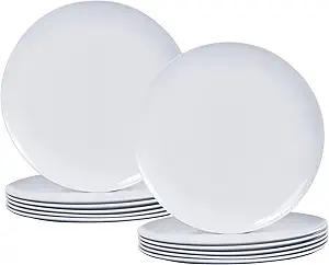 Round Saucer White Melamine