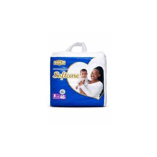 Softcare Baby Diapers Jumbo Size L ( 9 - 16kg ) by 46pcs