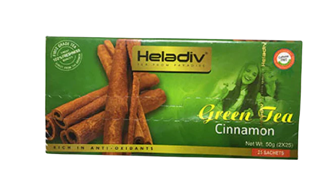 Heladiv Green Tea With Cinnamon 50g x25