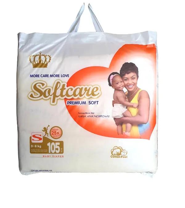 Softcare Premium Soft Diapers Small-Size 105 pieces