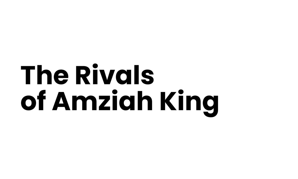 The Rivals of Amziah King Black Bear