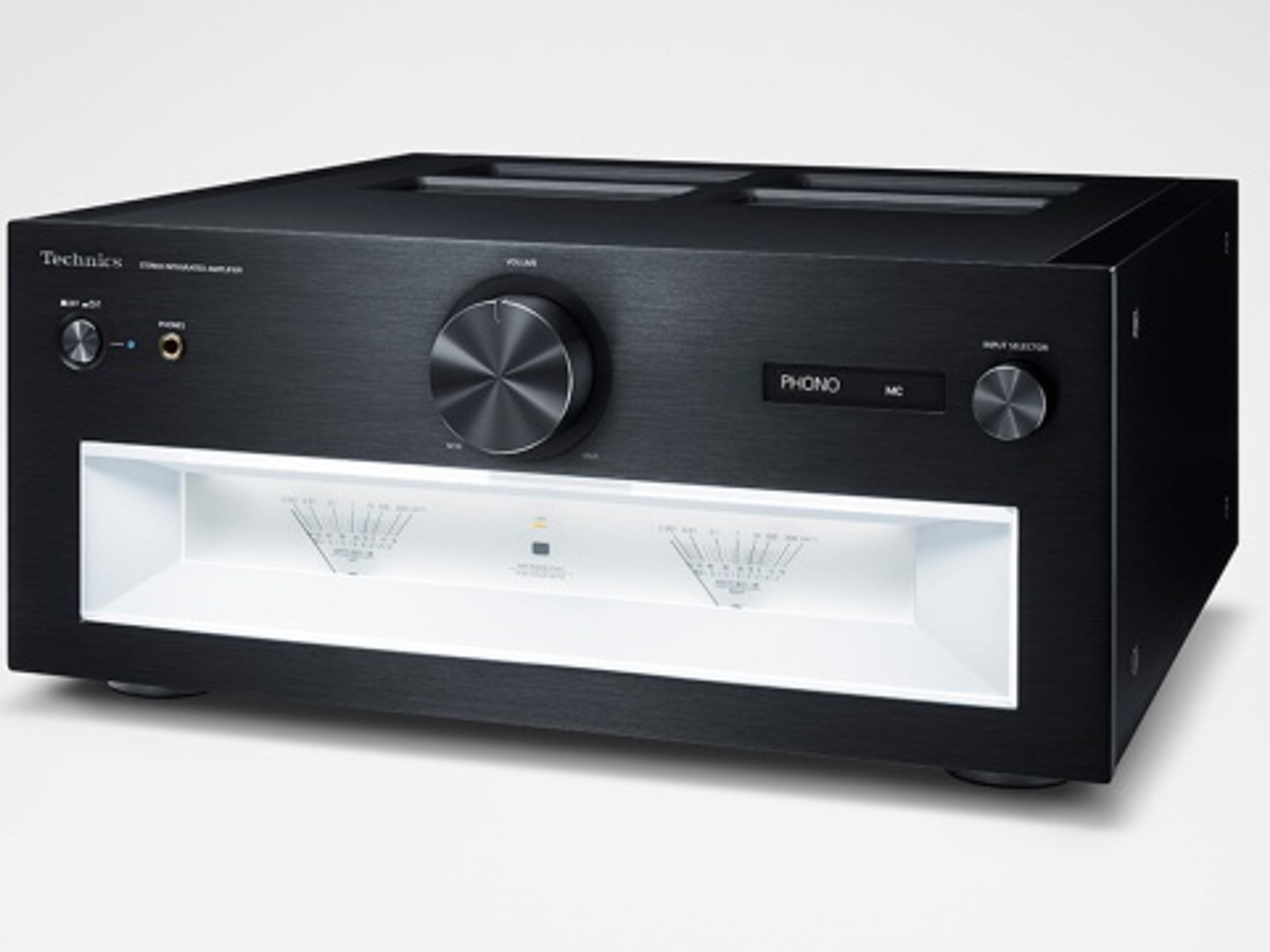 Technics SU-R1000 integrerad förstärkare i svart med VU-mätare