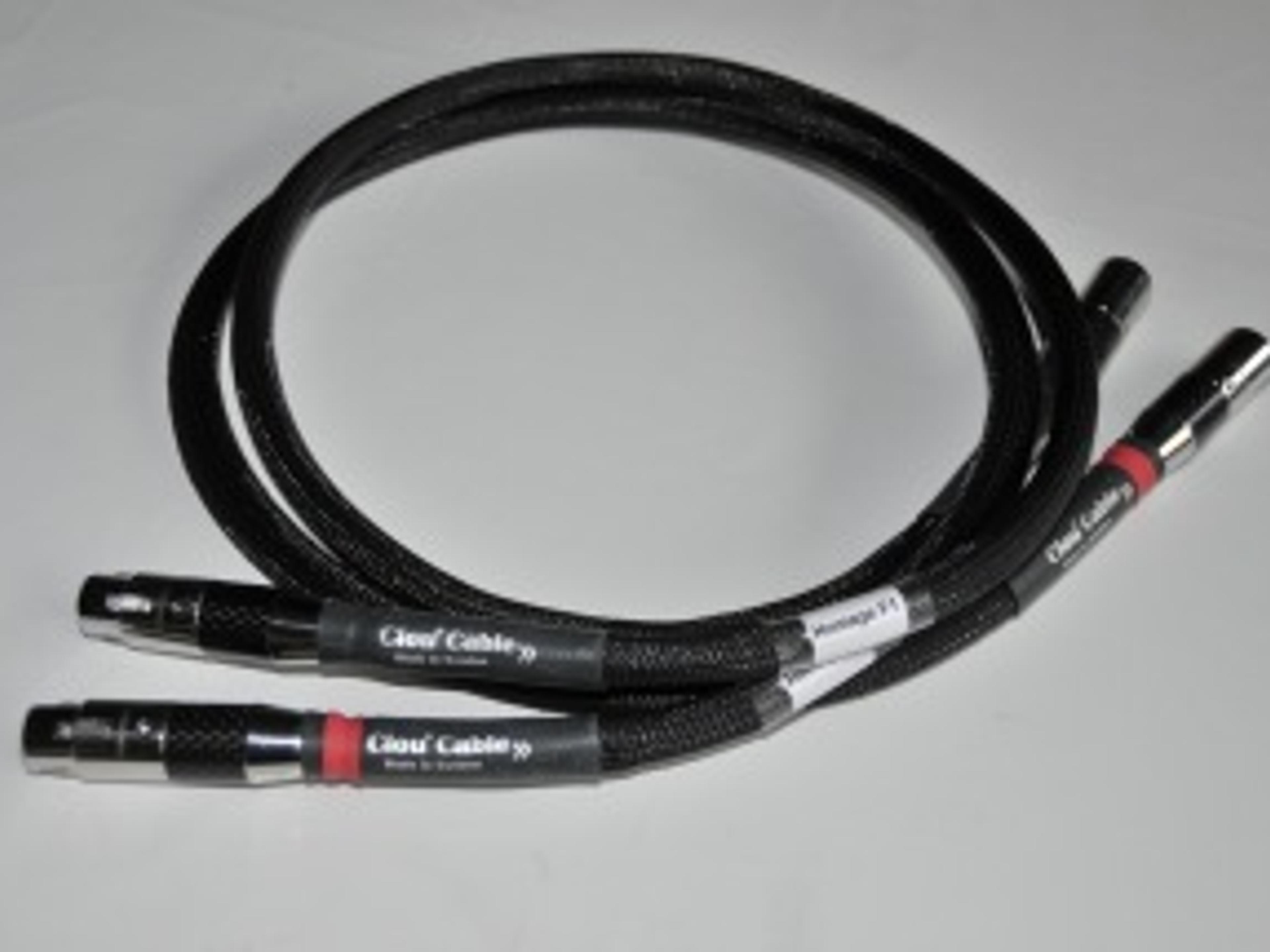 Clou Cable Homage med skärmning i vitt och kontakter i metall