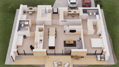 Bungalov se sedlovou střechou 124 – náhled 1