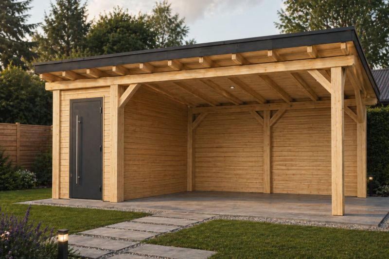 Pergola 8 s pultovou střechou