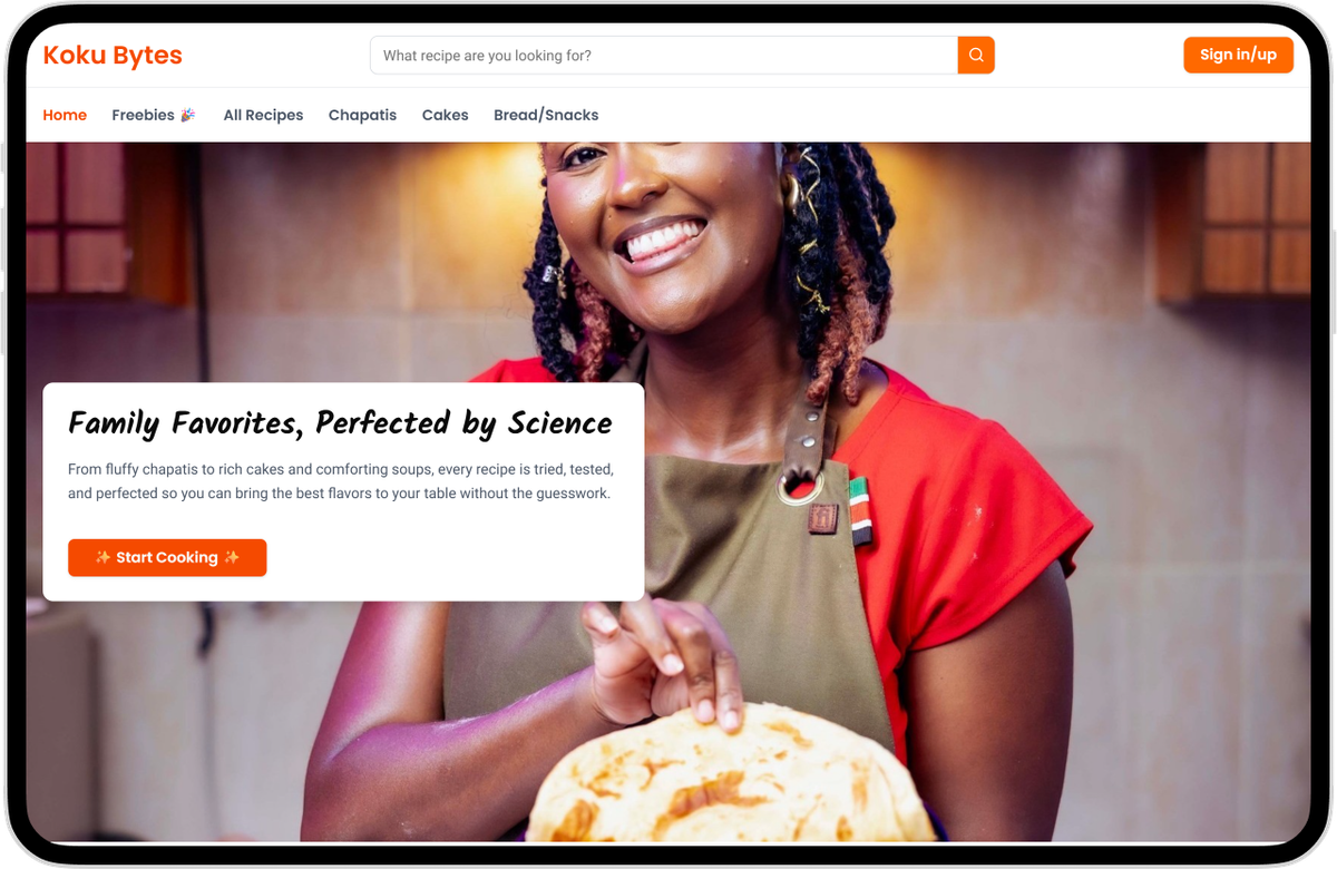 Koku Bytes – Interactive Recipe Platform