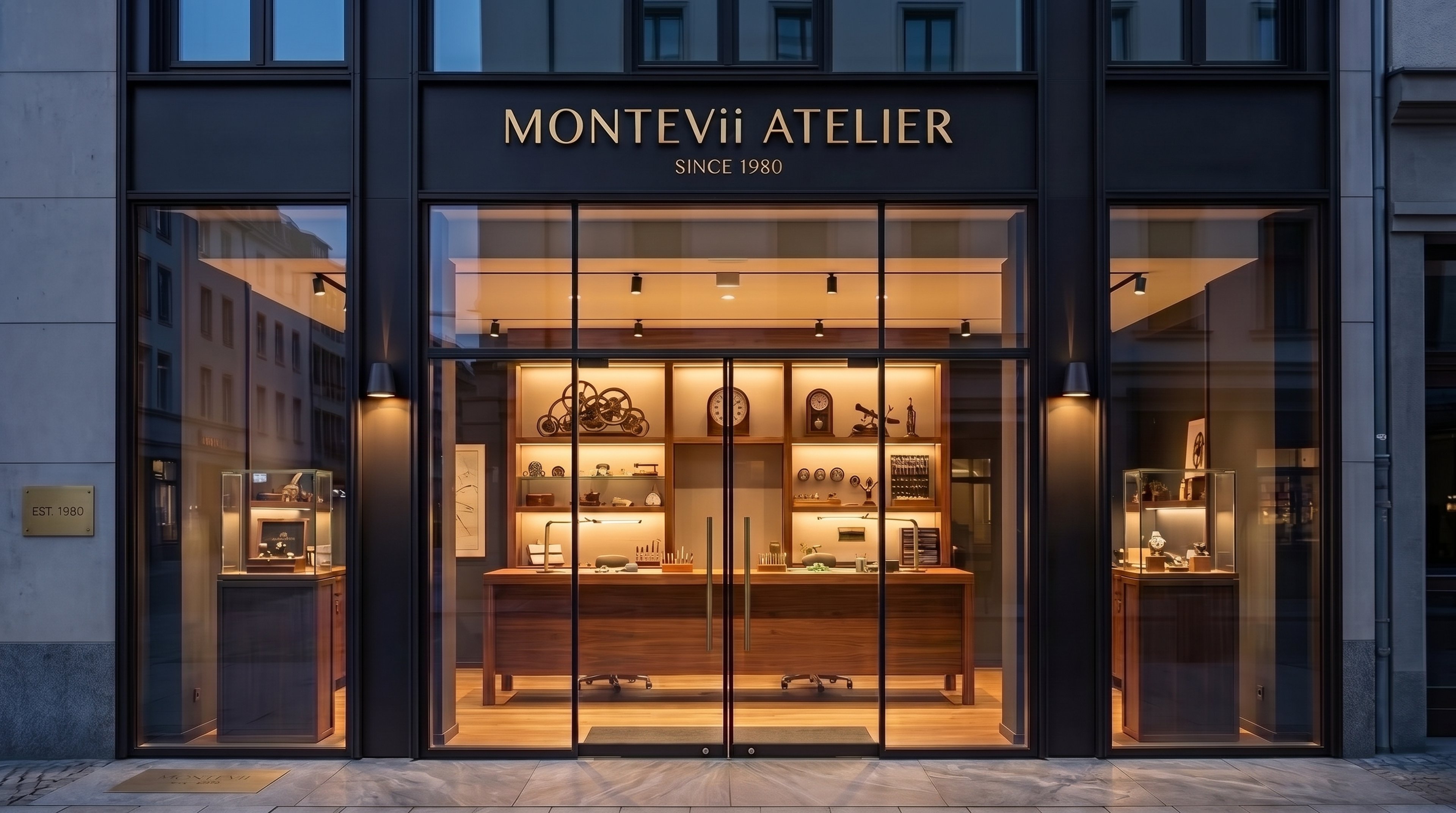 The MONTEVii Atelier shopfront on Westcliff Drive, Newport Beach