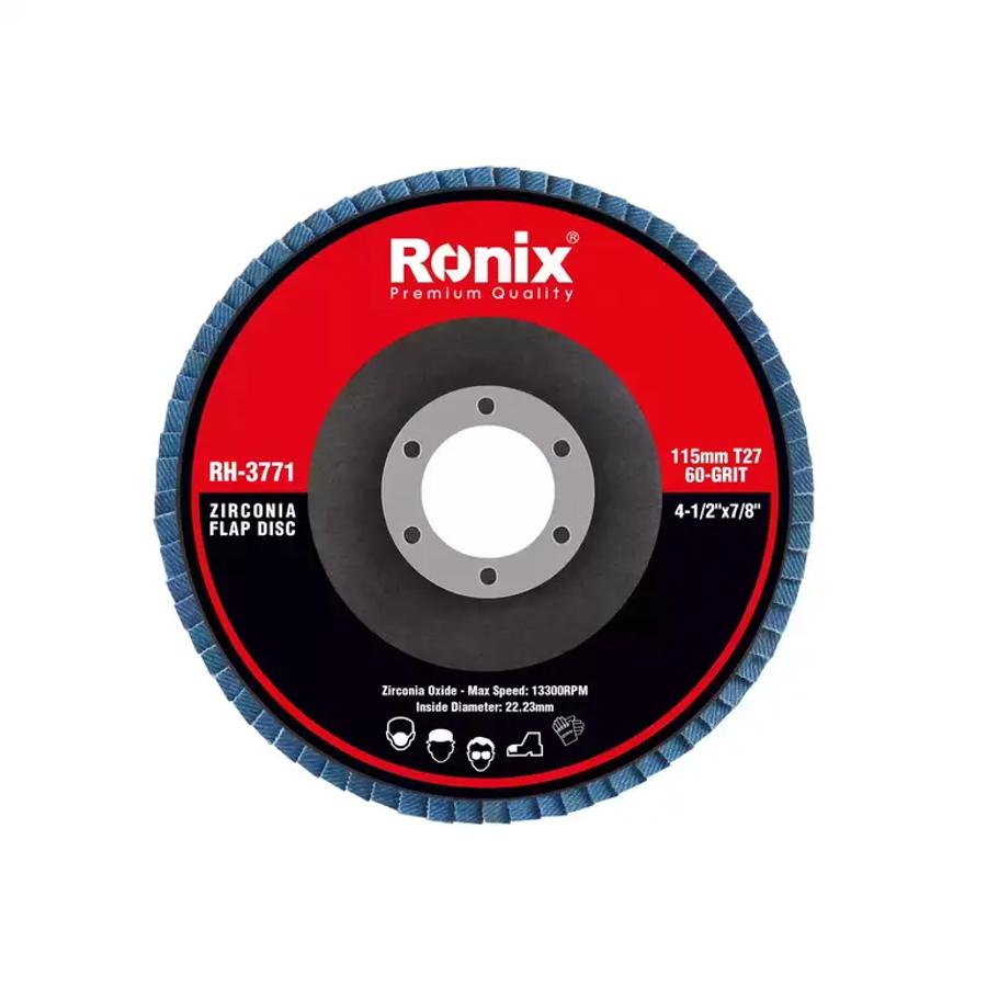 Ronix Zirconium Grinding Flap Disc 115mm 60g