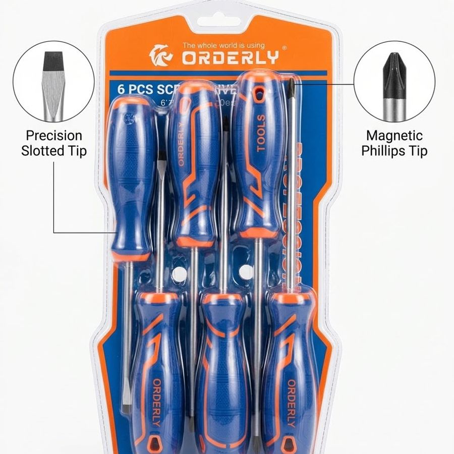 6-Piece Screwdriver Set – Blue