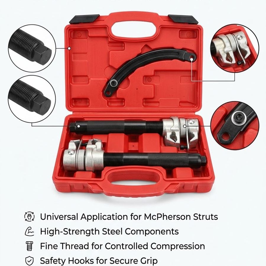 coil spring compressor tool set