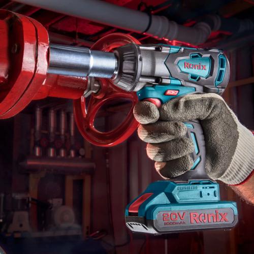 Ronix Cordless Brushless Impact Wrench 350Nm 20V Kit