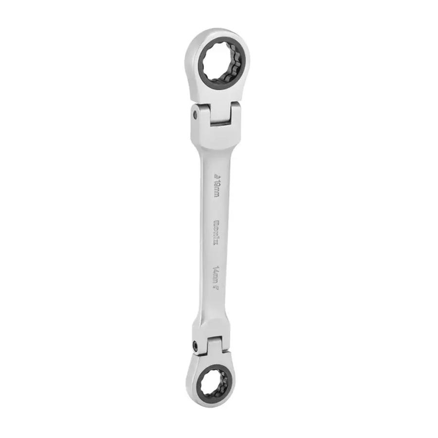 Ronix 7-in-1 Flex Head Double Box End Ratcheting Wrench Set