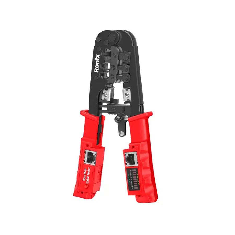 Ronix Ratcheted Modular Plug Crimper With Tester