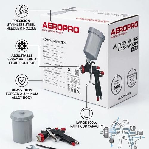 Top-feed spray gun