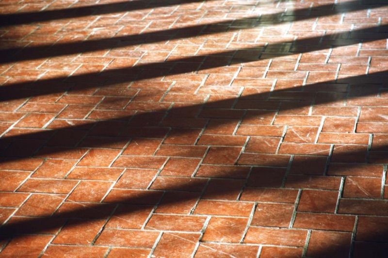 Pattern study — brickwork in low sun