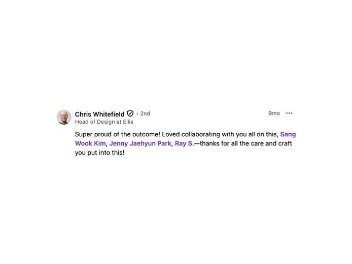 A note from Ellis’s head of design about the collaboration