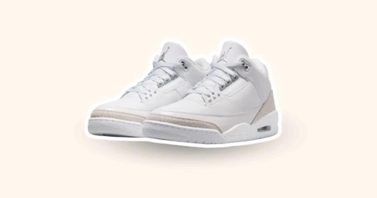 Jordan 3 Pure Money: um tenis branco icônico de volta em 2025