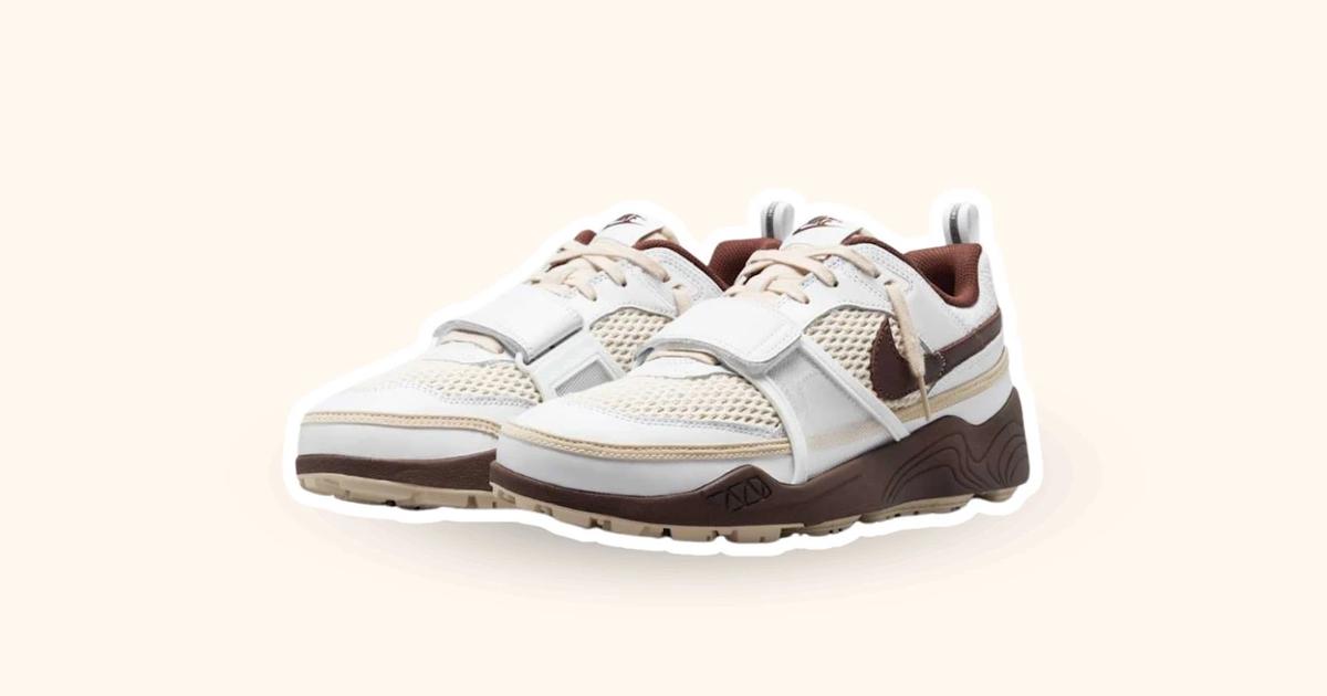 O novo Travis Scott x Nike Zoom Field Jaxx White Chocolate chegará