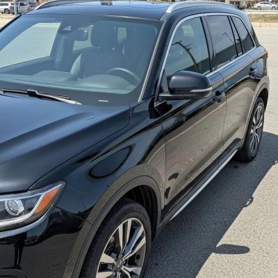 shiny black exterior