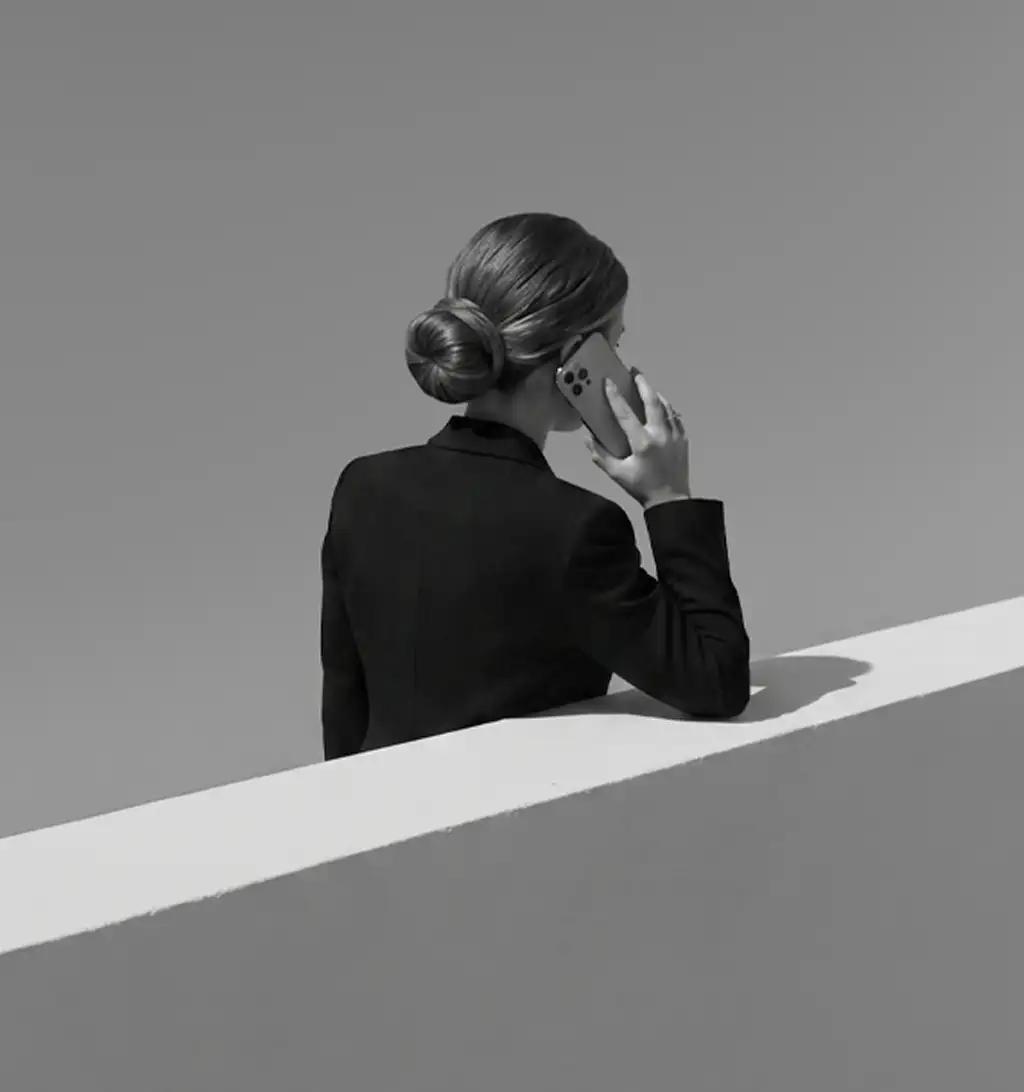 Woman talking on the phone
