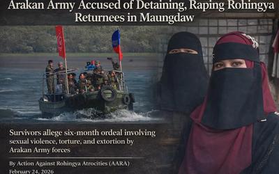 Arakan Army Accused of Raping and Detaining Rohingya Returnees