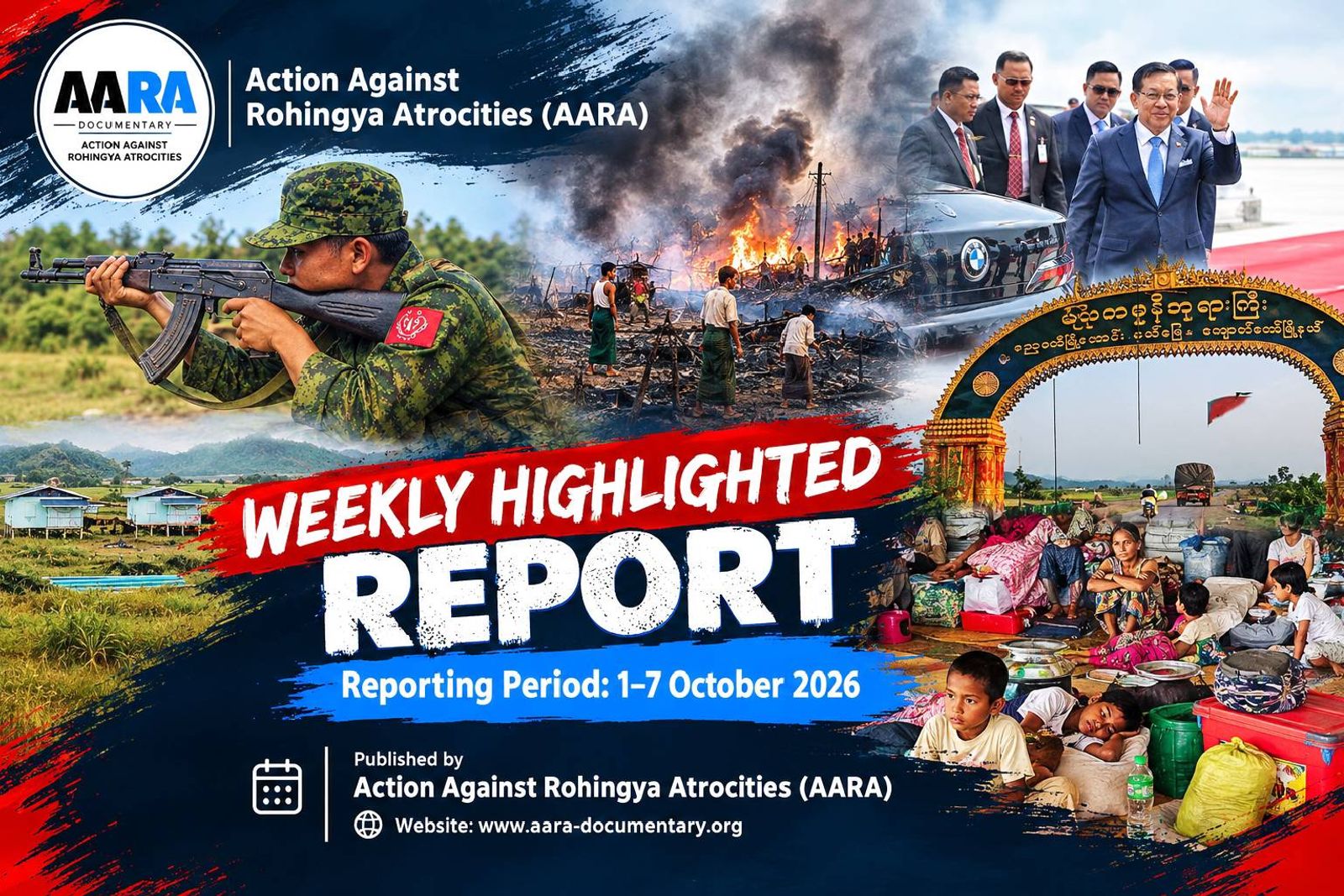 Rohingya Situation Report: Airstrikes, Mass Arrests, Land Seizures and Forced Displacement in Rakhine
