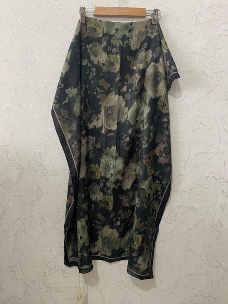 Pretty Kraş Şal - Yeşil -Siyah