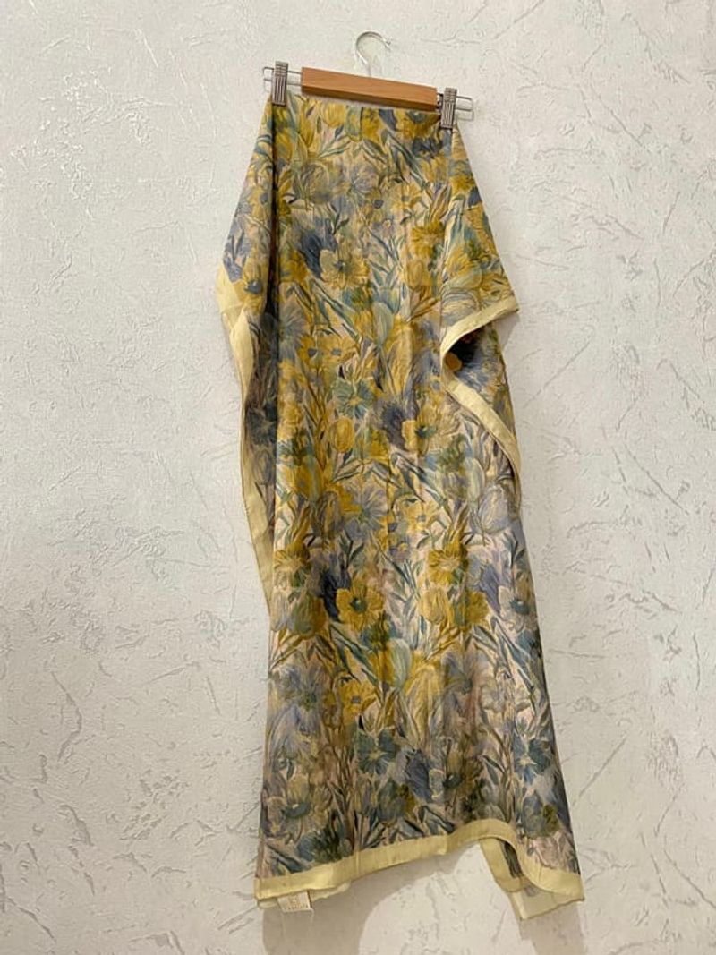 Paradise Kraş Şal - Sarı Gri