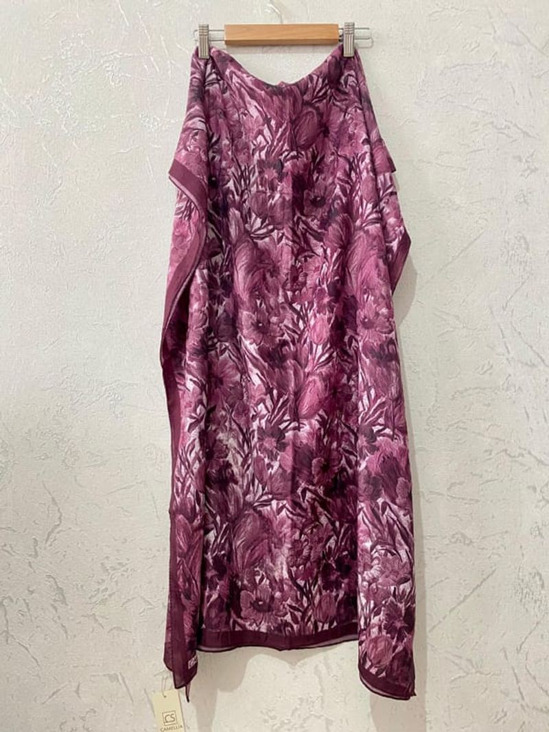 Paradise Kraş Şal- Koyu Mürdüm