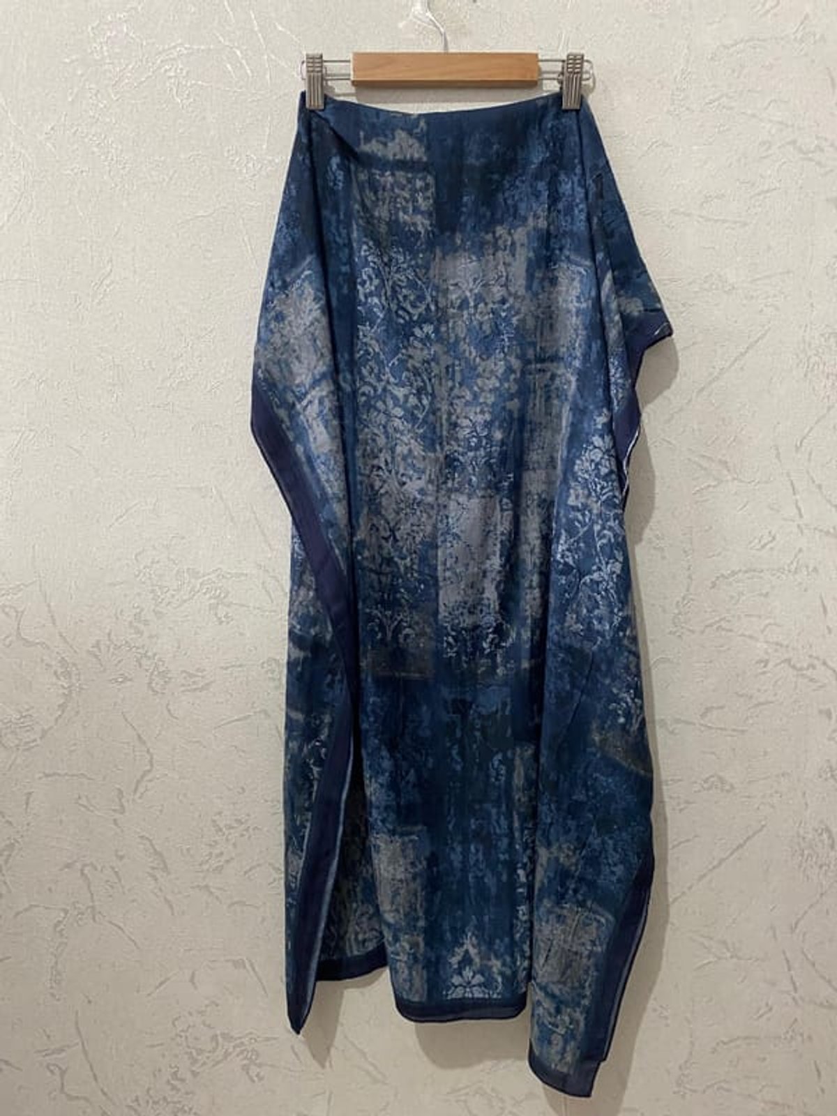 Mahzel Kraş Şal - Lacivert - Gri