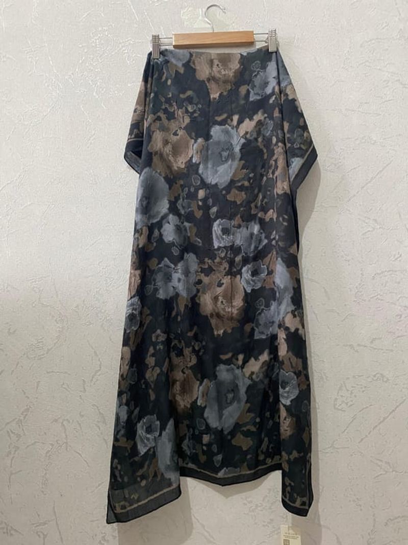 Pretty Kraş Şal - Siyah- Bej