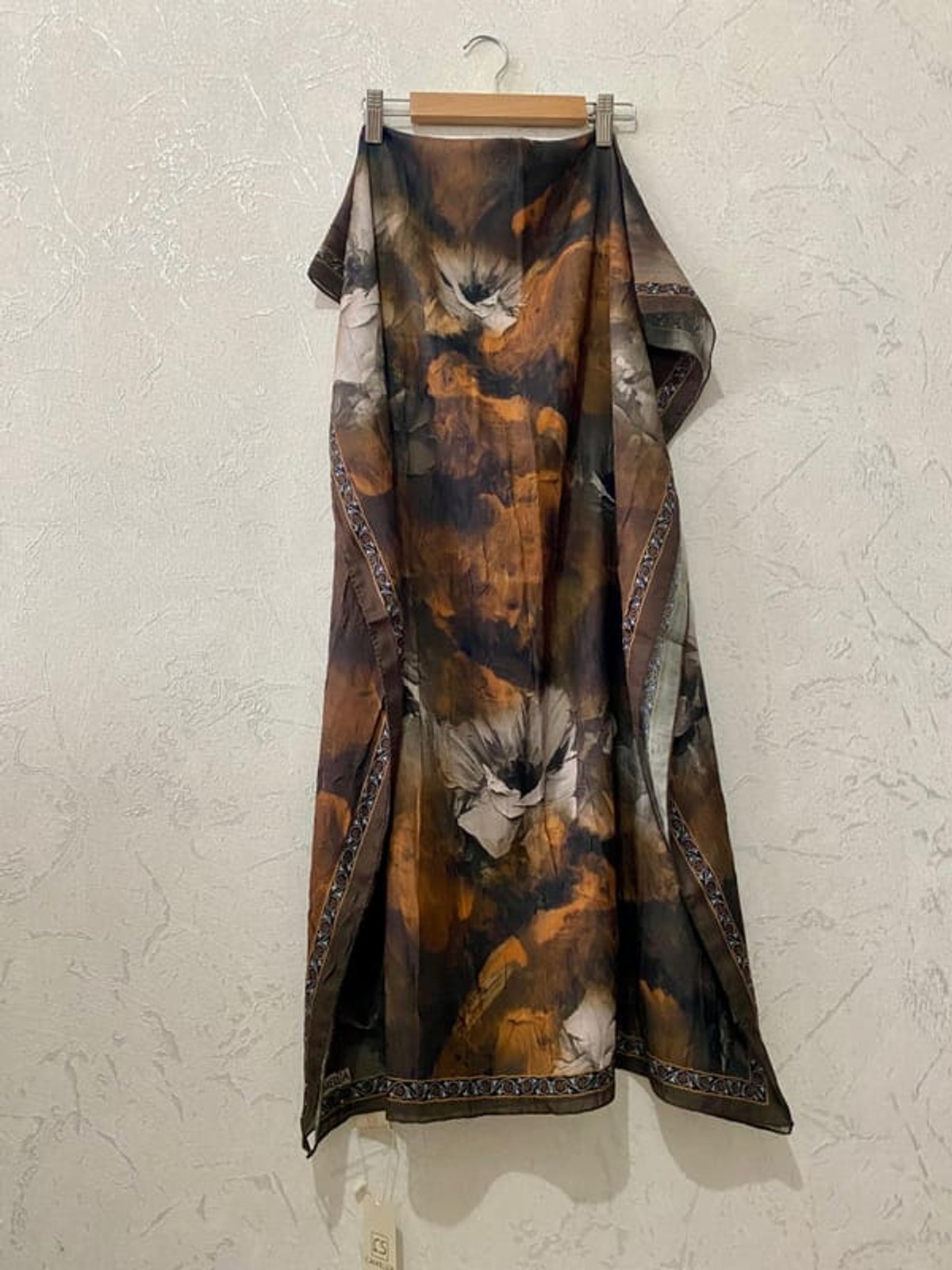 Sera Desen Kraş Şal - Kahve