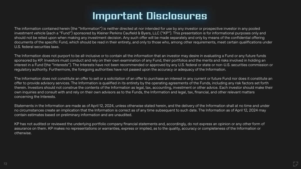 72 Disclosures