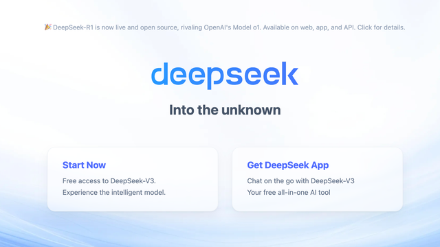 DeepSeek screenshot