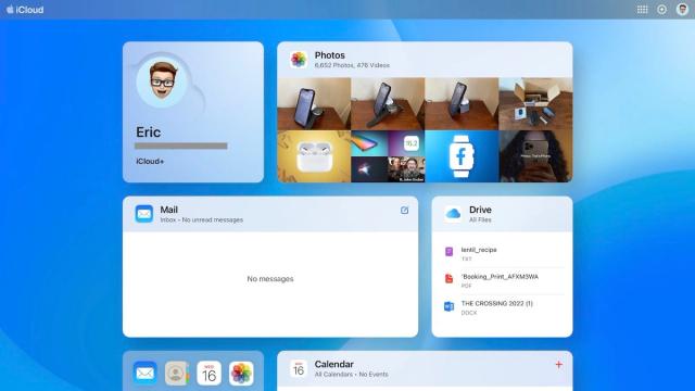 iCloud screenshot