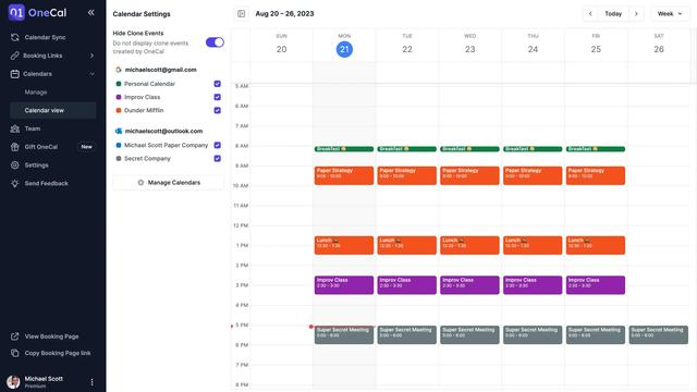 OneCal screenshot