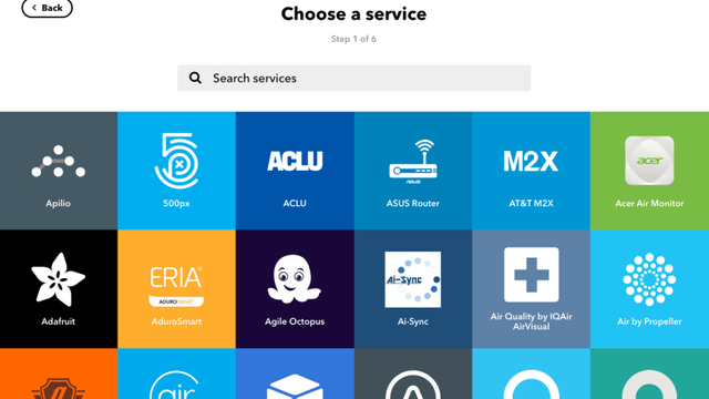 IFTTT screenshot