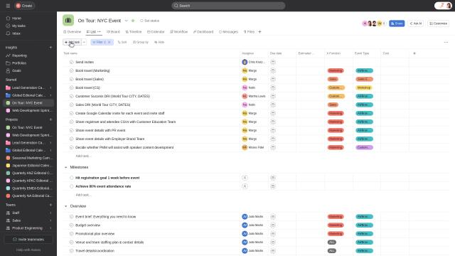 Asana screenshot
