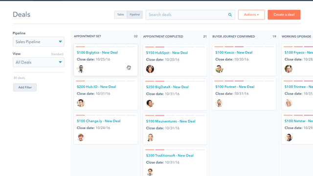 HubSpot screenshot