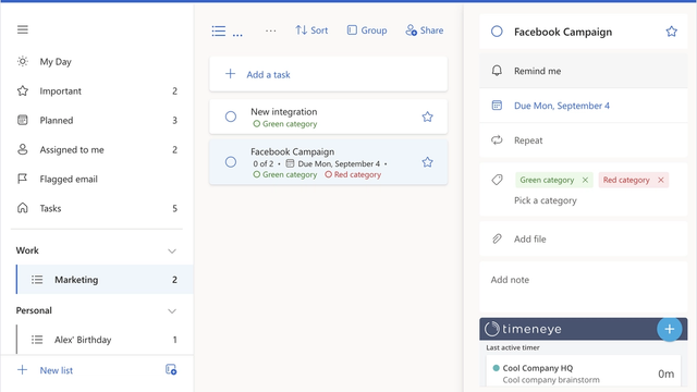 Microsoft To Do screenshot