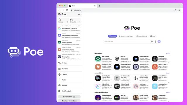 Poe by Quora screenshot