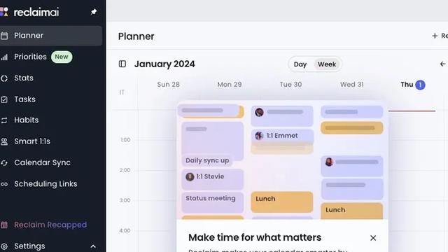 Reclaim.ai screenshot