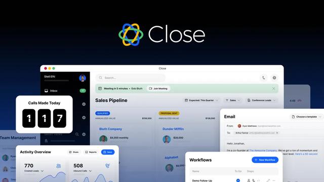 Close CRM screenshot
