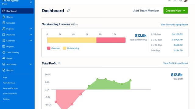 FreshBooks screenshot